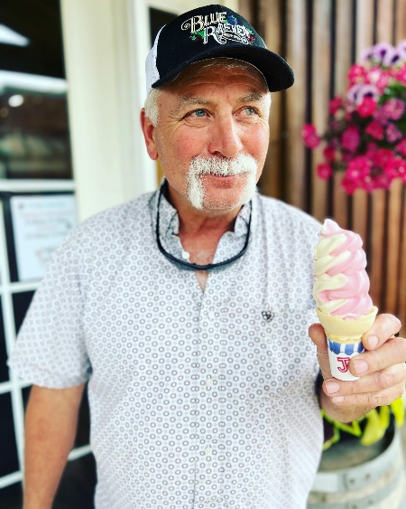 Ronald with ice cream