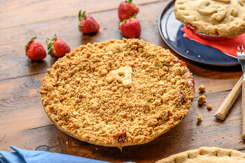 Blue Raeven crumb pie