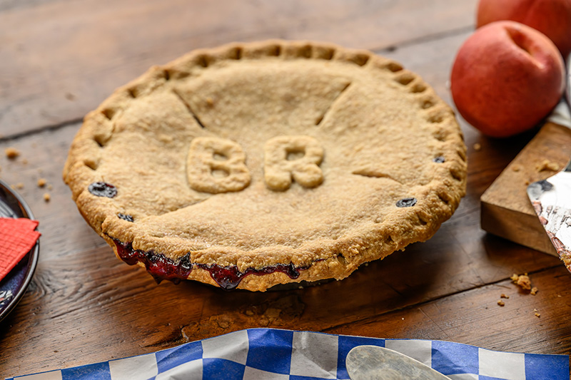 Blue Raeven pie ready to bake